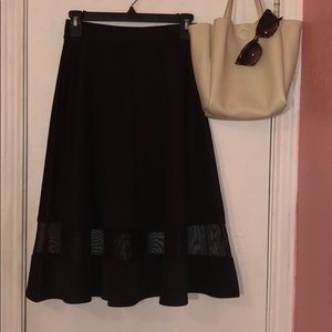 Black Midi Skater Skirt🍒
